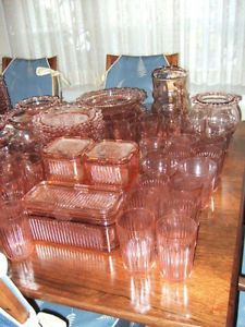 Old Colony/open Lace Pink Depression Glass