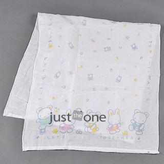 110 x 60cm Cute Gauze Towel Bed Sheet for Baby Infant Toddlers Kids Cleaning New