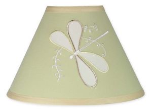 Sweet JoJo Designs Table Lamp Shade for Green Dragonfly Baby Kids Bedding Sets