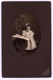 Victorian Photo Beautiful Baby Girl Gold Heart Locket
