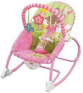 Fisher Price Infant to Toddler Rocker Girl Princess Mouse Baby Bouncer