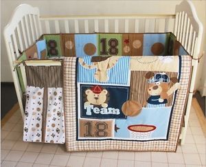 Baby Boy Baseball Crib Bedding Sets
