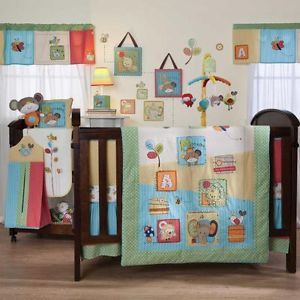 Hopscotch 10 Piece Baby Crib Bedding Set by Living Textiles Baby