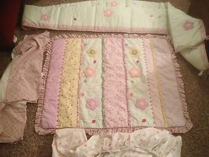 Baby Girl Crib Bedding Set Too Cute