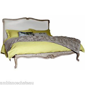Berkley Upholstered Bed Louis XV Style Queen and King Size Country French Linen