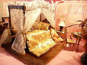 OOAK Barbie Bedroom House Furniture Diorama Integrity Fashion Royalty Lot Rug