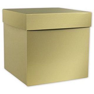 6 x 6 x 6 Hi Wall Gift Box Bottom, Gold