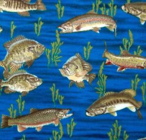 Fish Swimming Super Soft Fleece Throw Blanket Fisherman's Gift Idea 50x60
