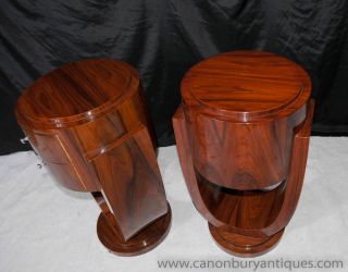 Pair Art Deco Nightstands Bedside Chests Tables 1920s Furniture