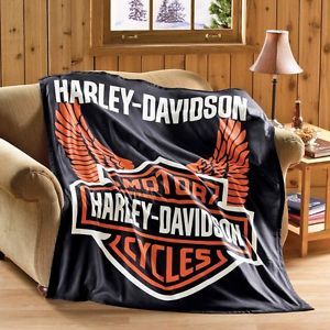Harley Davidson Motorcycles Soft Fleece Throw Blanket Great Gift Idea