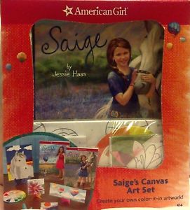 2013 American Girl Saige's Canvas Art Set