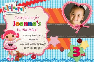 Personalized Lalaloopsy Birthday Invitations U Print Custom Design Party