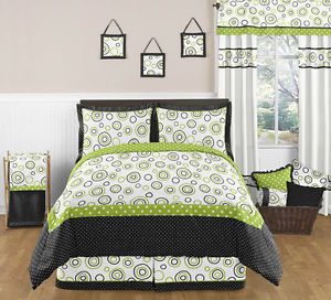 Black Lime Green Teen Full Queen Size Kid Bedding Comforter Set Girl Boy Bedroom
