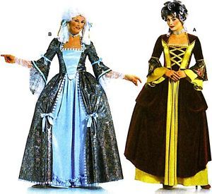 New Ladies Historical Rococo Dress Gown Costume Sewing Pattern 10 26 Burda 2447