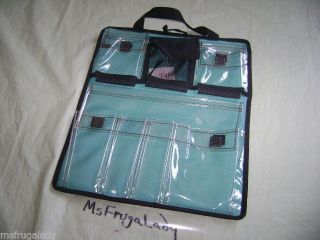 Green Clear Organizer Luggage Bag Accessory Craft Office Supplies Storage Case