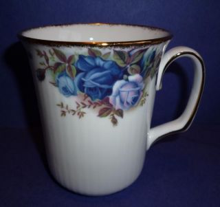 4 Royal Albert Moonlight Rose Bone China England Bristol Coffee Cups Mugs