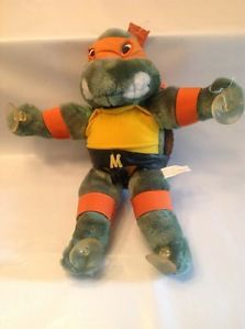 Teenage Mutant Ninja Turtles Michelangelo Plush with Suction Cups