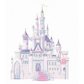 RoomMates Disney Princess Castle Peel and Stick Giant Wall Decal with Glitter, 18 x 40, 9 x 40