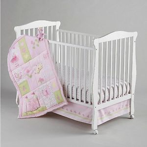 Little Bedding by NoJo Newborn Girl's Princess Rose Four Piece Crib Bedding Set