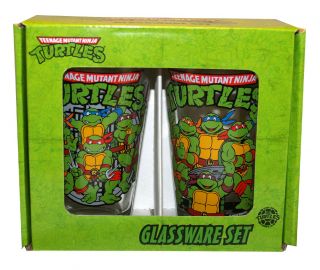 Teenage Mutant Ninja Turtles TMNT Team Two Piece Glassware Set
