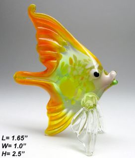 Tropical Fish 16pc Wholesale Set Art Lampwork Blown Glass Figurines 27