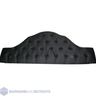 Skyline Furniture Tufted High Arch Upholstered Full Queen Headboard Black
