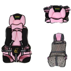 Infant Baby Child Kid Car Safety Secure Booster Seat Cover Harness Cushion Pink