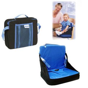 Portable Foldable Baby Child Kids High Feeding Chair Booster Seat w Bag Harness