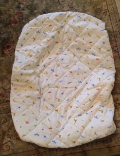 Carters Nursery Animal Print Quilted Mattress Cover Potable Crib Pack N Play