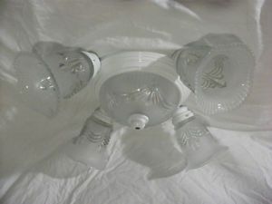 Murray Feiss 4 Light White Ceiling Fan Light Kit