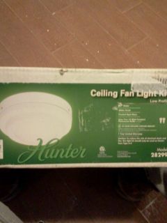 Hunter Ceiling Fan Light Kit More Available