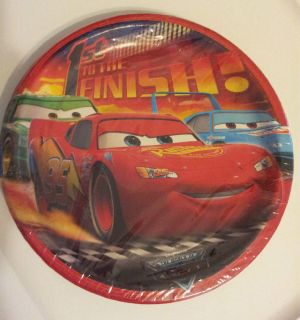 Disney Cars Lightning McQueen 8 75 inch 8 Count Birthday Party Plates Paper