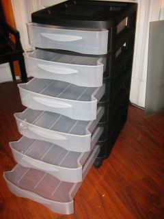 Cabinet Storage Chest 6 Drawers Wheels Bin Supply Organization Box Tool 1oF 3 1