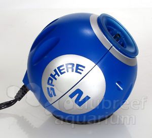 Sphere Two Aquarium Air Pump 40 Gallon with Internal Deep Blue LED Light
