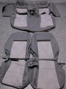 New Seat Covers Toyota Camry 2012 Gray and Silver Original Toyota Cloth