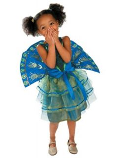 Pretty Peacock Girl Child Costume Tulle Sequins Kids Dress Up