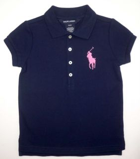 Girls Ralph Lauren Classic Big Pony Mesh Polo Shirt