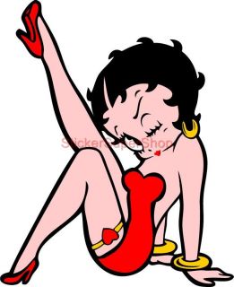Choose Size Betty Boop Decal Removable Wall Sticker Home Decor Art Kids Adults