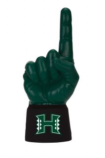 University of Hawaii Logo Black Jersey Sleeve with Dark Green Ultimate Fan Hand