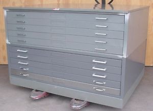 10 Drawer Flat File Engineering Drawing Blue Print Large Storage Cabinet