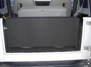 10' Kicker Subwoofer Enclosure with 2 10' Kicker Comp Subwoofers Jeep Wrangler