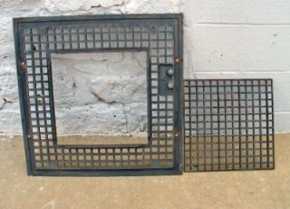 Antique Cast Iron Floor Furnace Grate 24 1 4" Square Payne Supply Los Angeles