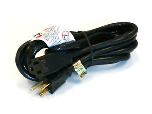 5 Pack 10ft 16AWG Power Extension Cord Cable Black