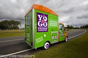 YO2GO Frozen Yogurt Mobile Van Trailer Generators Branding Very Profitable