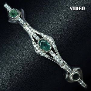 Natural Emerald Ring White Gold