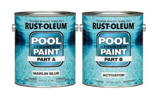 Rust Oleum 267940 2 Gallon Epoxy Pool and Fountain Paint Marine Blue