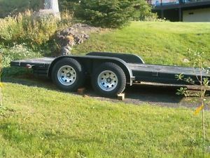 16ft 7000 lbs G V w Wood Deck Car Hauler Trailer