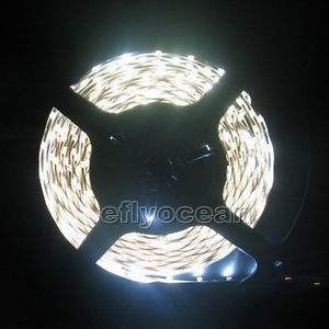 500CM 5M 16ft 3528 SMD LED Strips 300 Lights LEDs White 60 LED Meter Flexible