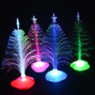 One 30cm Color Changing LED Fiber Optic Christmas Tree Light Home Decoration
