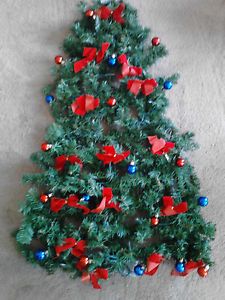 3 Foot Lighted Wall Hanging Christmas Tree Home Office Work College Decor New